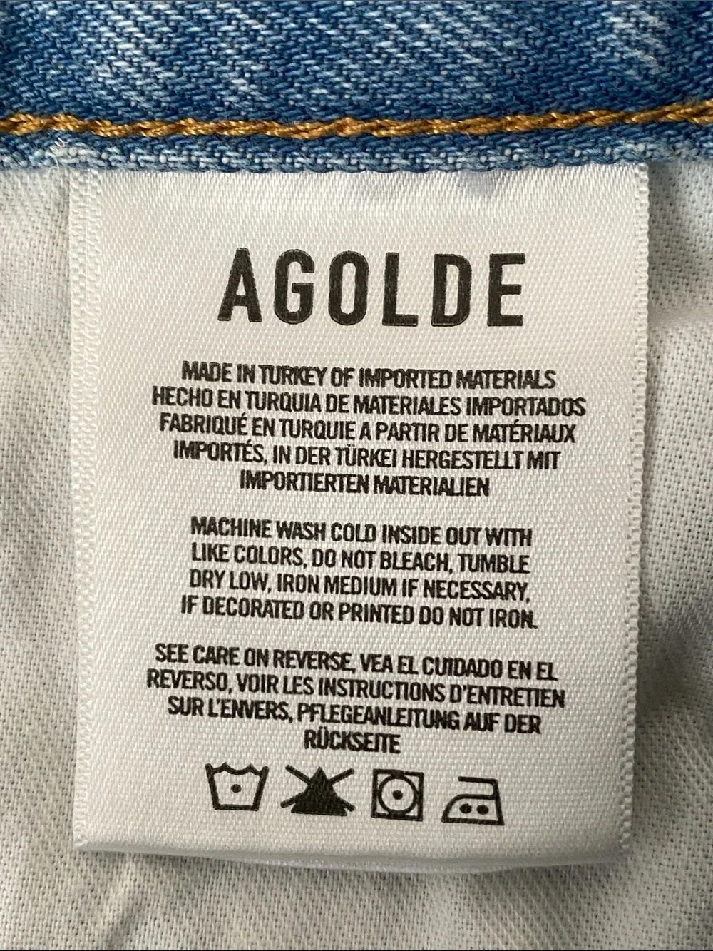 Agolde Light Blue Distressed Denim Cutoff Shorts Sz 29 Coastal Casual Chic